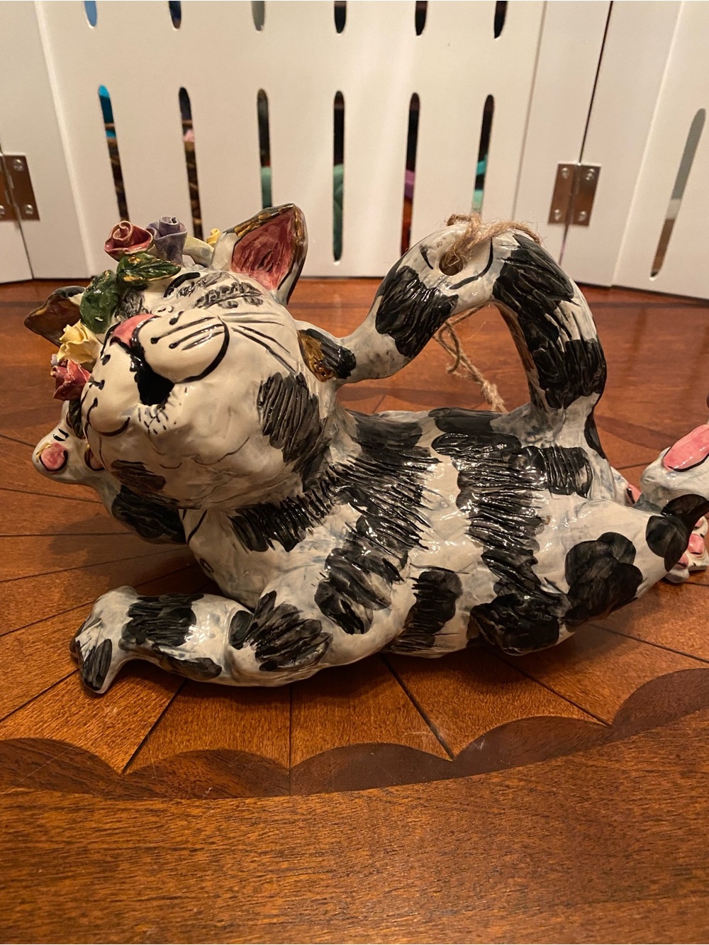 Heather Goldminc 2000 Whimsical Cat Figure